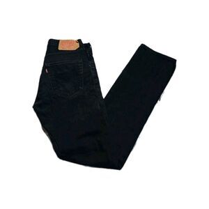 Levi's 501 Men's Straight Leg Button Fly Jeans Black Denim Size 32 x 34